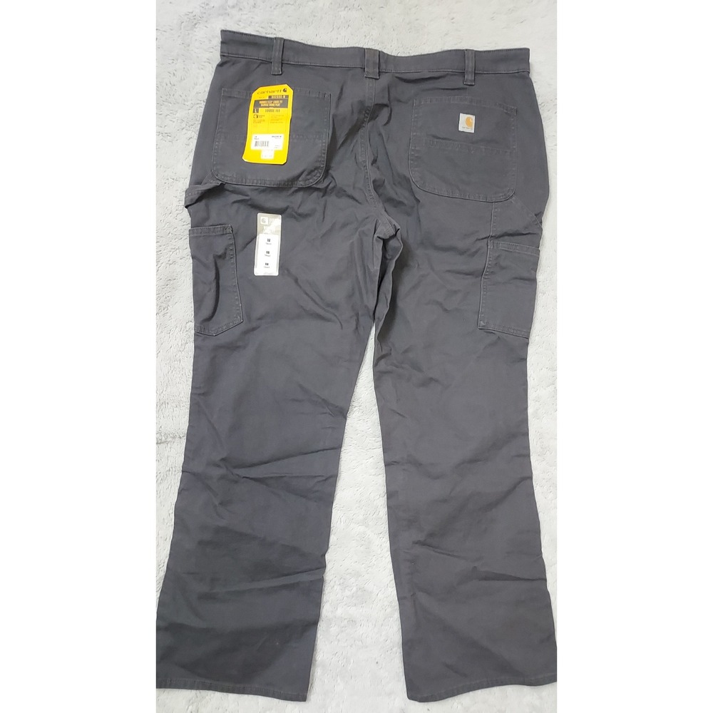 NEW Carhartt Pants Womens 18 SHORT Rugged Flex Loose Fit Canvas Work Pant Gray